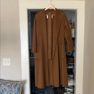 MaxMara Ludmilla Icon Coat Cashmere, Tobacco, 38